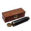 30.48 cm Bronze Telescope with Wooden Box Custom Spyglass Gift