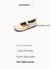 Weiwei Girl 520-1 French Mary Jane Fairy Style Flats - Women's Plus Size, Single Strap, Shallow Mouth.