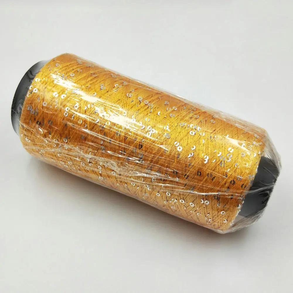 250g Sequin Thread Bead Yarn Hook Loop Yarn Hand Woven Color Sheet DIY Hand Woven Yarn Glitter Crocheting