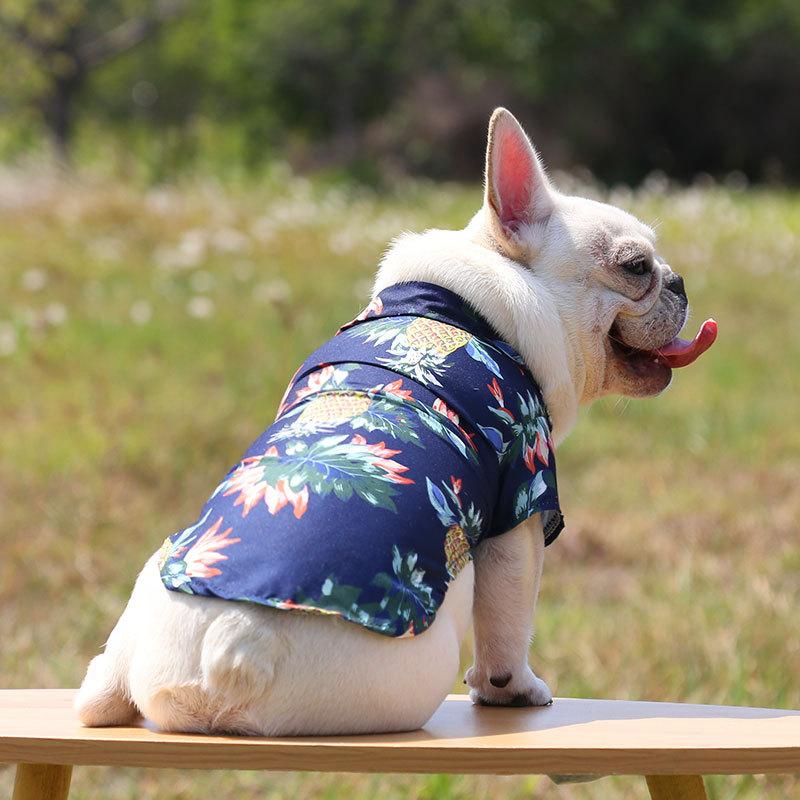 XS-5XL Hawaiian Style Pet Beach Skjortor Sommar Hundkläder för valp Liten Stor Katt Hund Chihuahua Dräkt Husdjur Kläder XS-5XL