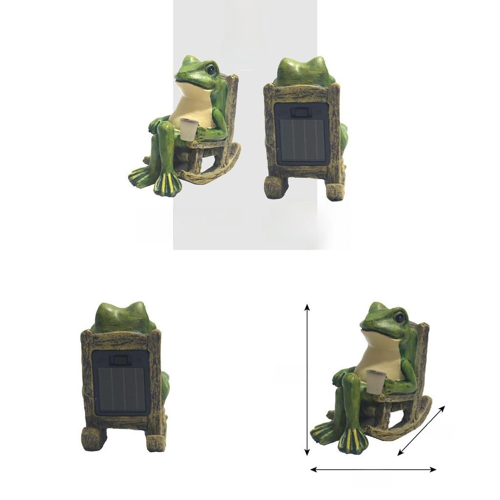 Solar Frog Garden Light With Waterproof Led For Patio And Yard Decor