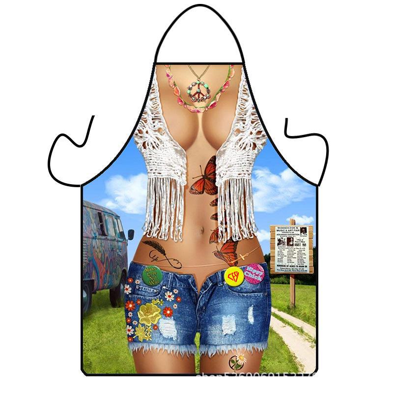 Novelty Muscle Man Apron - Creative Funny Design