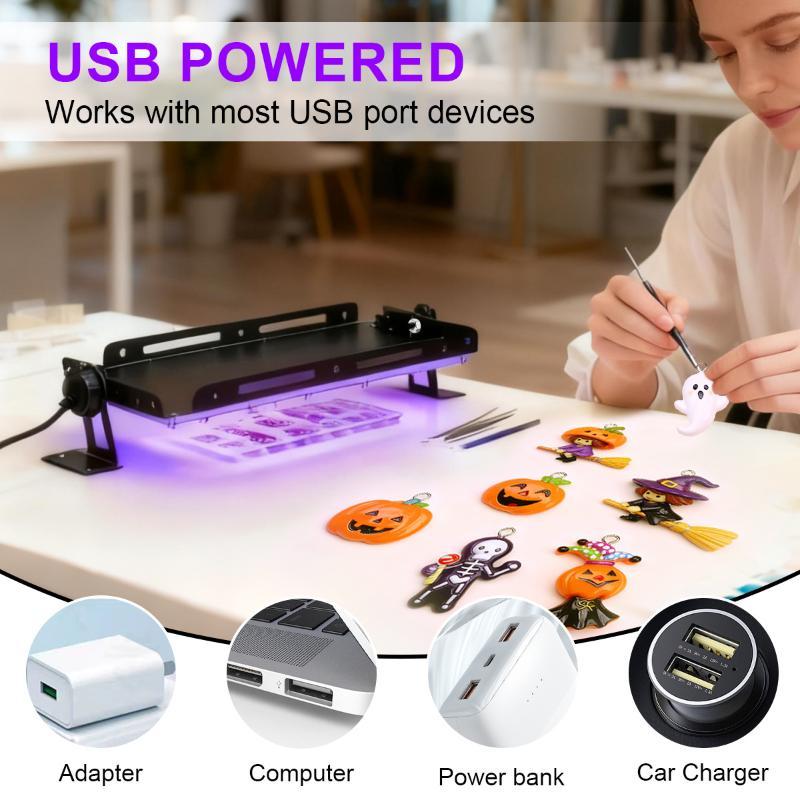 96 Leds Usb Ultraviolet Glue Curing Lamp, Resin Curing Device. Resin Molds, Jewelry Making, Diy Handcraft Material