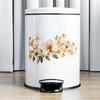 Flower Wall Stickers Peel and Stick Bathroom Toilet Vinyl Decals Home Decor Trash Stickers Removable Waterproof Self Adhesive