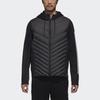 Adidas Neo Daily Daunenjacke mit gespleißter warmer Sportkapuze Herren Oberbekleidung Schwarz DM4348