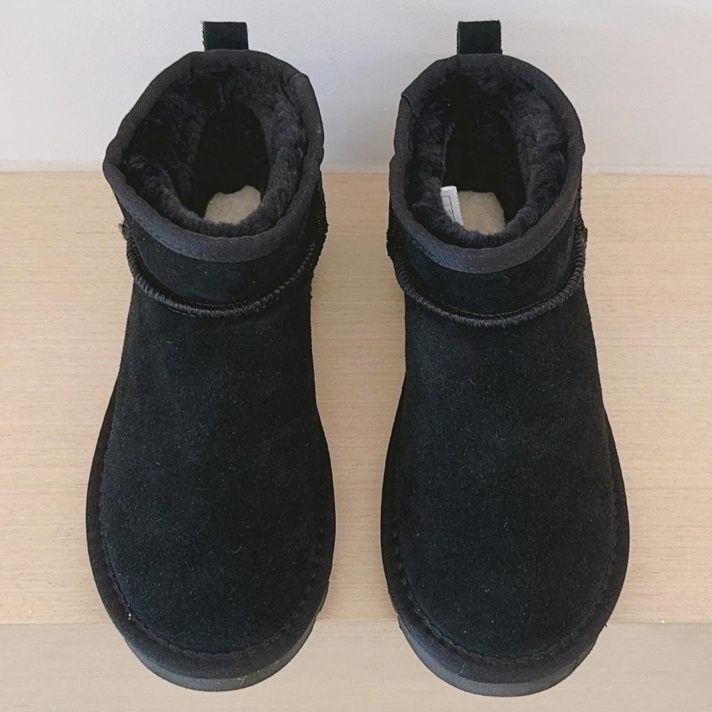 Winter Shoes Classic Women Genuine Cow Leather Snow Boots 2027 New Design Female Super Mini Warm Fur Slippers Man Short Boots