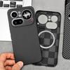 Magnetic Case For Nothing Phone 4a Pro Case For Magsafe Embossed Carbon Fiber Striped Pattern PC Hard Cover