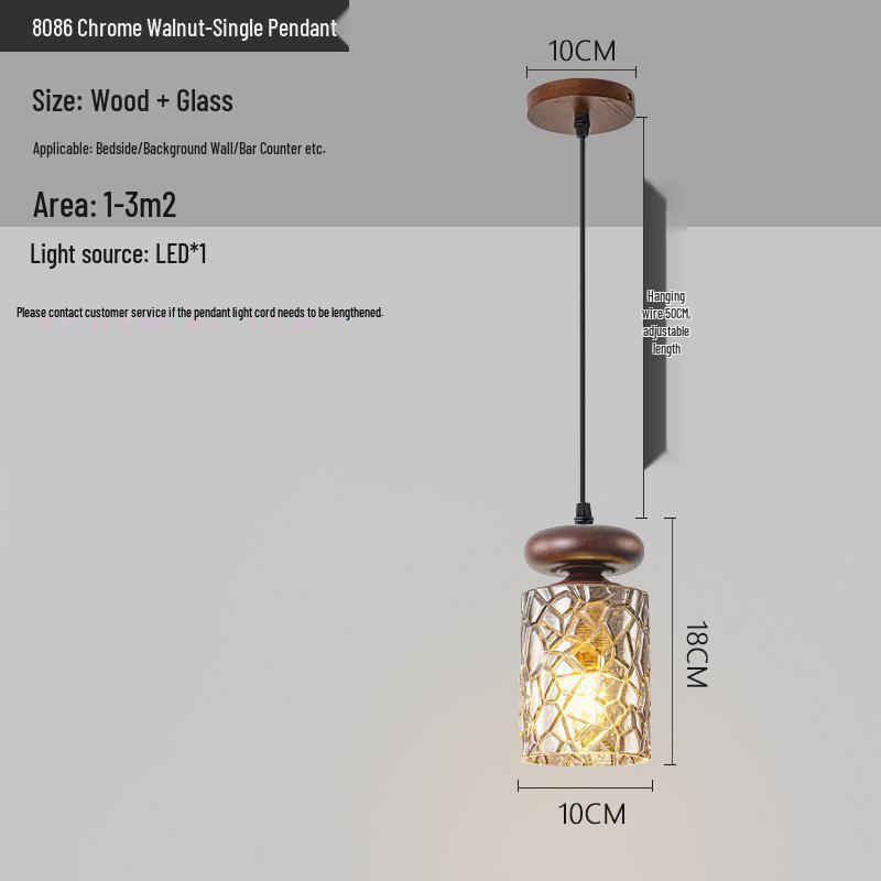 Chinese Retro Bedroom and Hallway Pendant Light