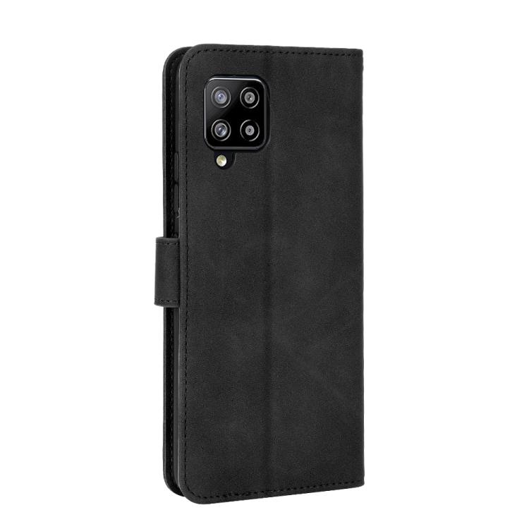 For Samsung Galaxy A42 5G Solid Color Skin Feel Magnetic Buckle Horizontal Flip Calf Texture PU Leather Case with Holder & Card Slots & Wallet(Brown)