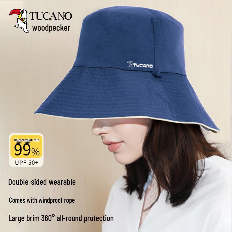 Woodpecker Women s Reversible UV Protection Fisherman Sun Hat One Size