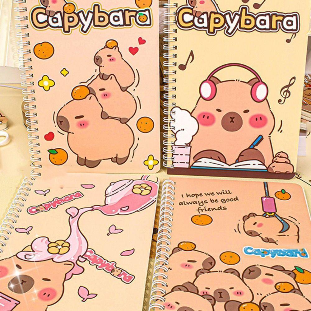 Capybara Notepad Waterproof Daily Notes Cute Kawaii Notebook  Exam Preparation