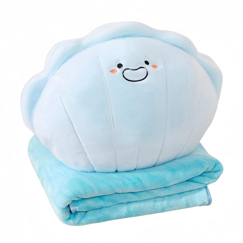 Cartoon Shell Pillow Blanket Plush Toy Shell Doll Office Nap Blanket Girl Soothing Ragdoll