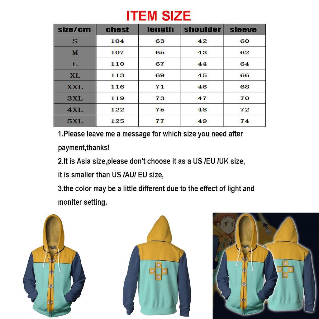 Luxurious Seven Deadly Sins Grizzly's Sin King/harlequin Hoodie For Cosplay Enthusiasts