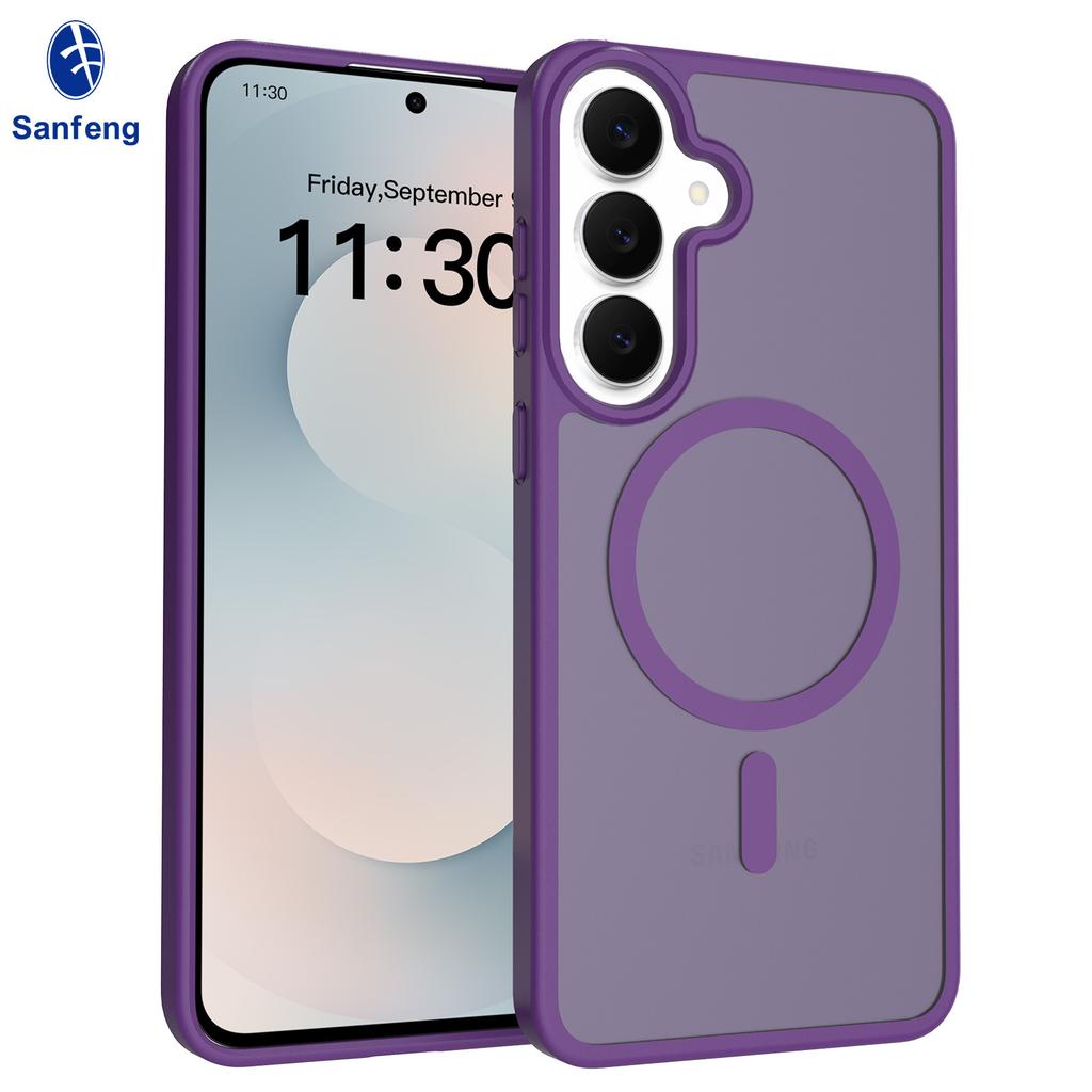 Amazon Applicable Samsung Galaxy S26FE Mobile Phone Case Anti-drop Matte S25 Magnetic Case Spot Wholesale