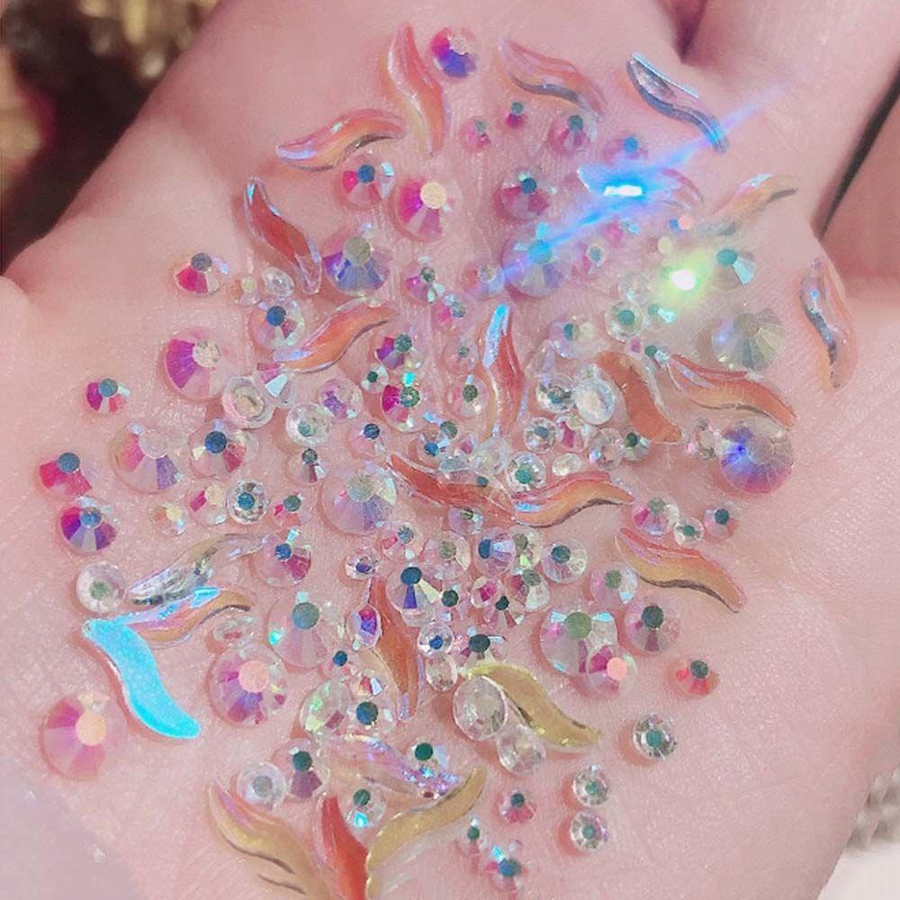 Shapes Aurora Nail Accessories Irregular Nail Rhinestones Nail Art Decoration Crystal Nail Jewelry