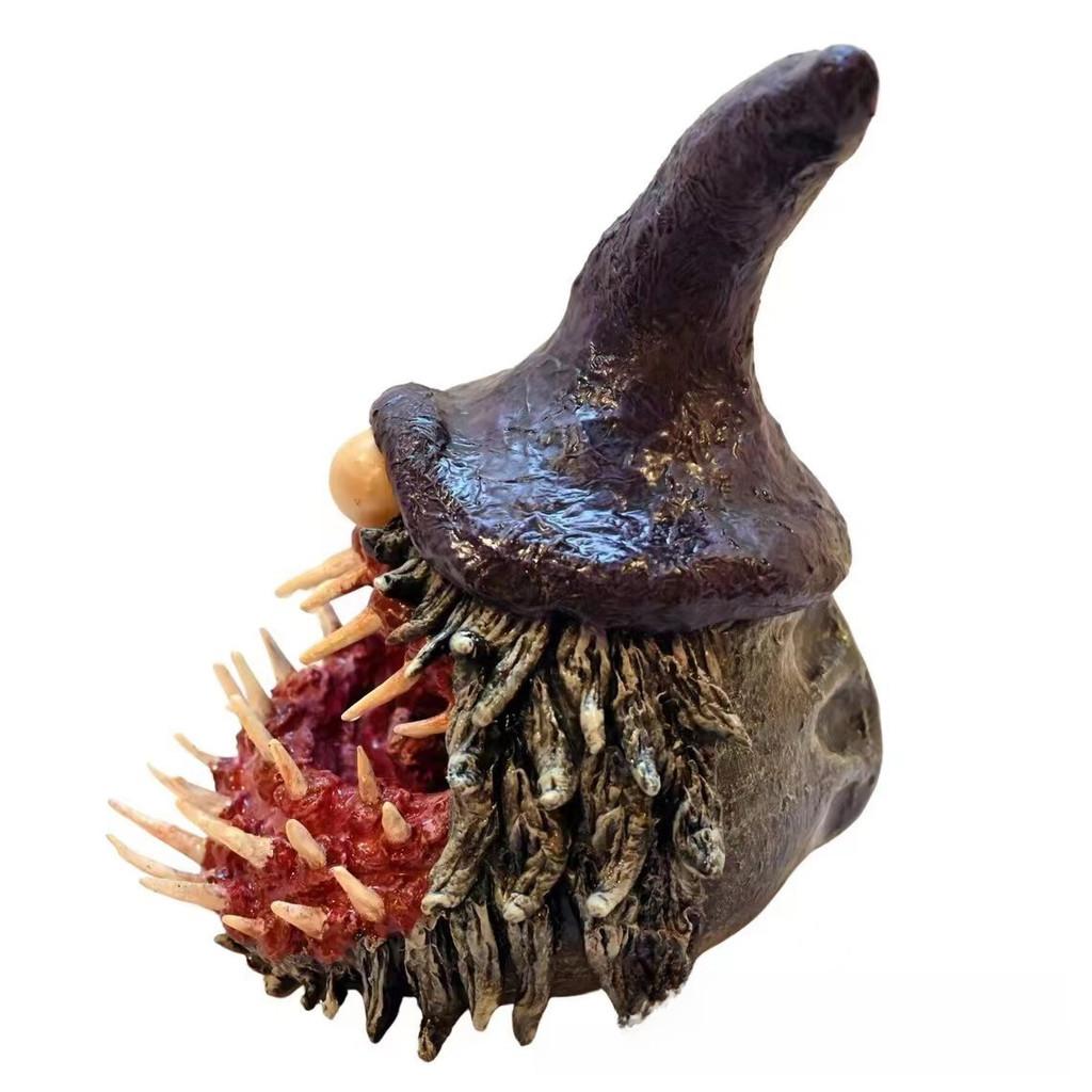 

Хэллоуинский злой причудливый гном, изготовленный из высококачественной синтетической смолы для домашнего показа