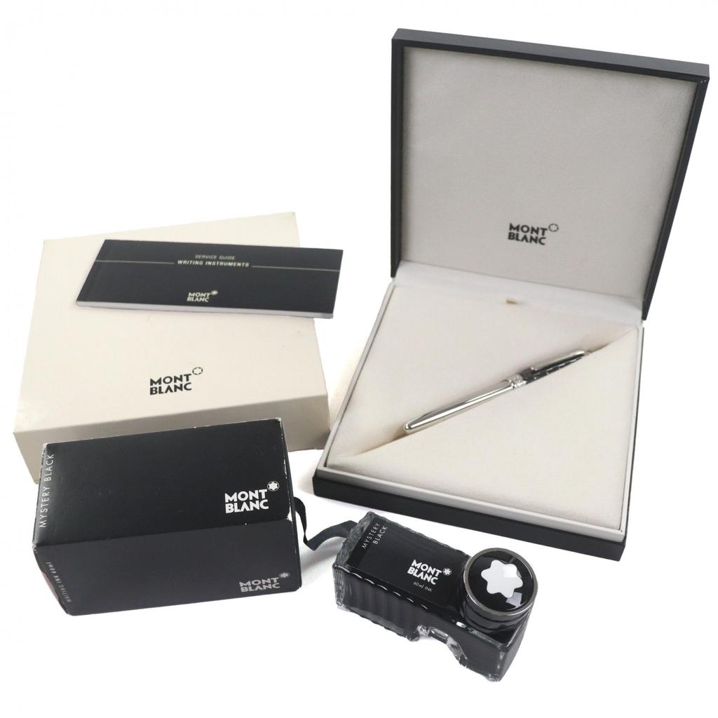 Excellent MONTBLANC fountain pen Meisterstück Solitaire Black Prisma Classic Used