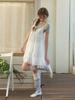 Liel Siena Lace Layered Dress (White)