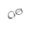 10pcs Stainless Steel 15mm 20mm Brooches Base Blank Tray Cabochon Cameo Settings for DIY Jewelry Findings Clothes Decoration