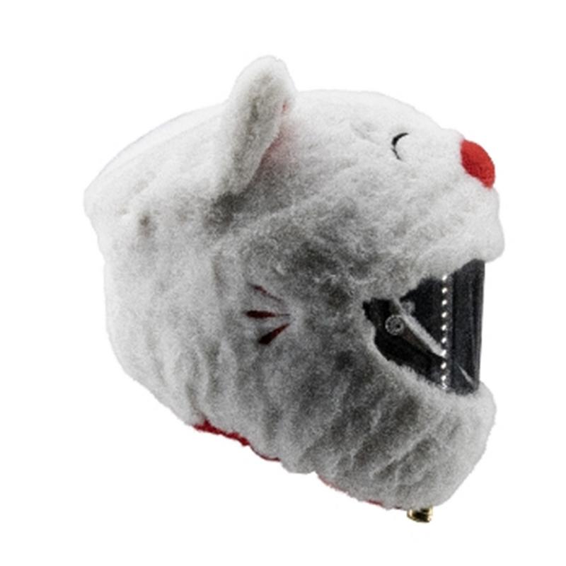 Motorcycle Funny Cartoon Plush Helmets Protective Motorcycle Helmets Covers Full Face Covers For Creative Helmets Parties