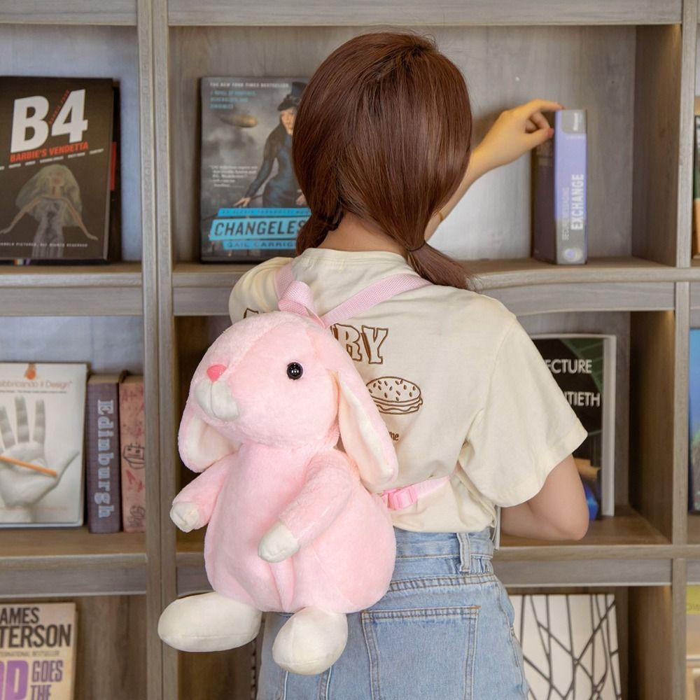 Backpack Lop-eared Rabbit Plush Backpacks Plush Schoolbag Stuffed Backpacks Children Backpacks