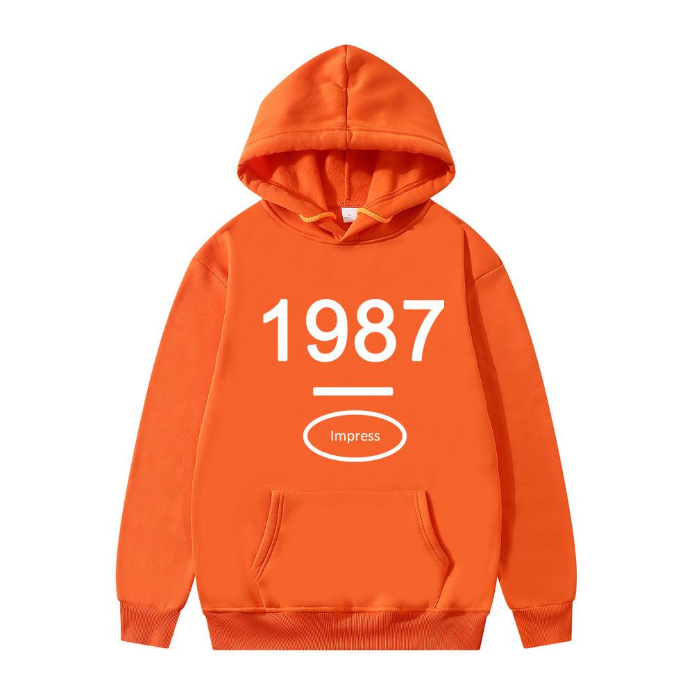 American retro hooded sweater for men and women ins trendy loose hoodie for one piece