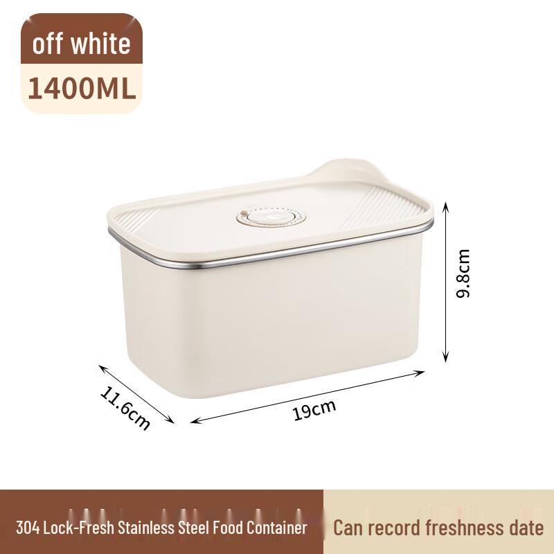 304 Stainless Steel Food Storage Container 1400ml