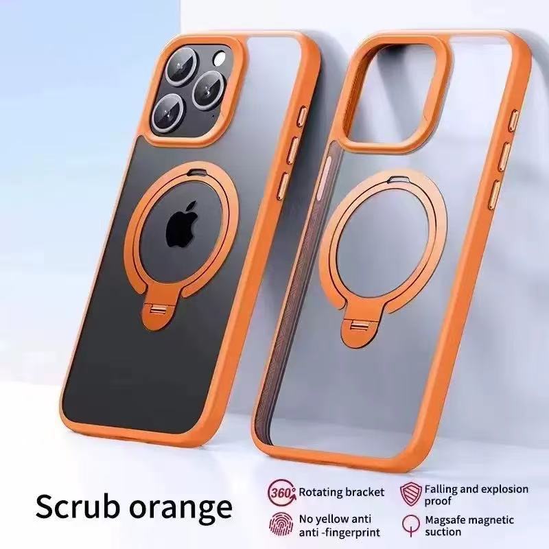 Applicable to Apple 11Promax mobile phone case, double ring magsafe magnetic suction iPhone11Pro fulcrum case, anti-drop.