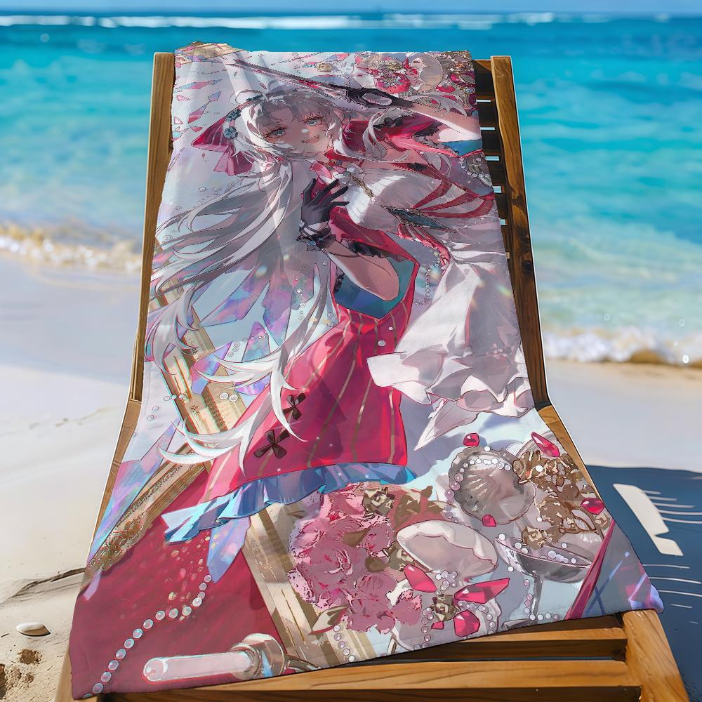 Game Wuthering Waves Carlotta Montelli Towel For Swim Yoga Gym Quick Drying Soft and Skin-friendly Beach Towels All-Season
