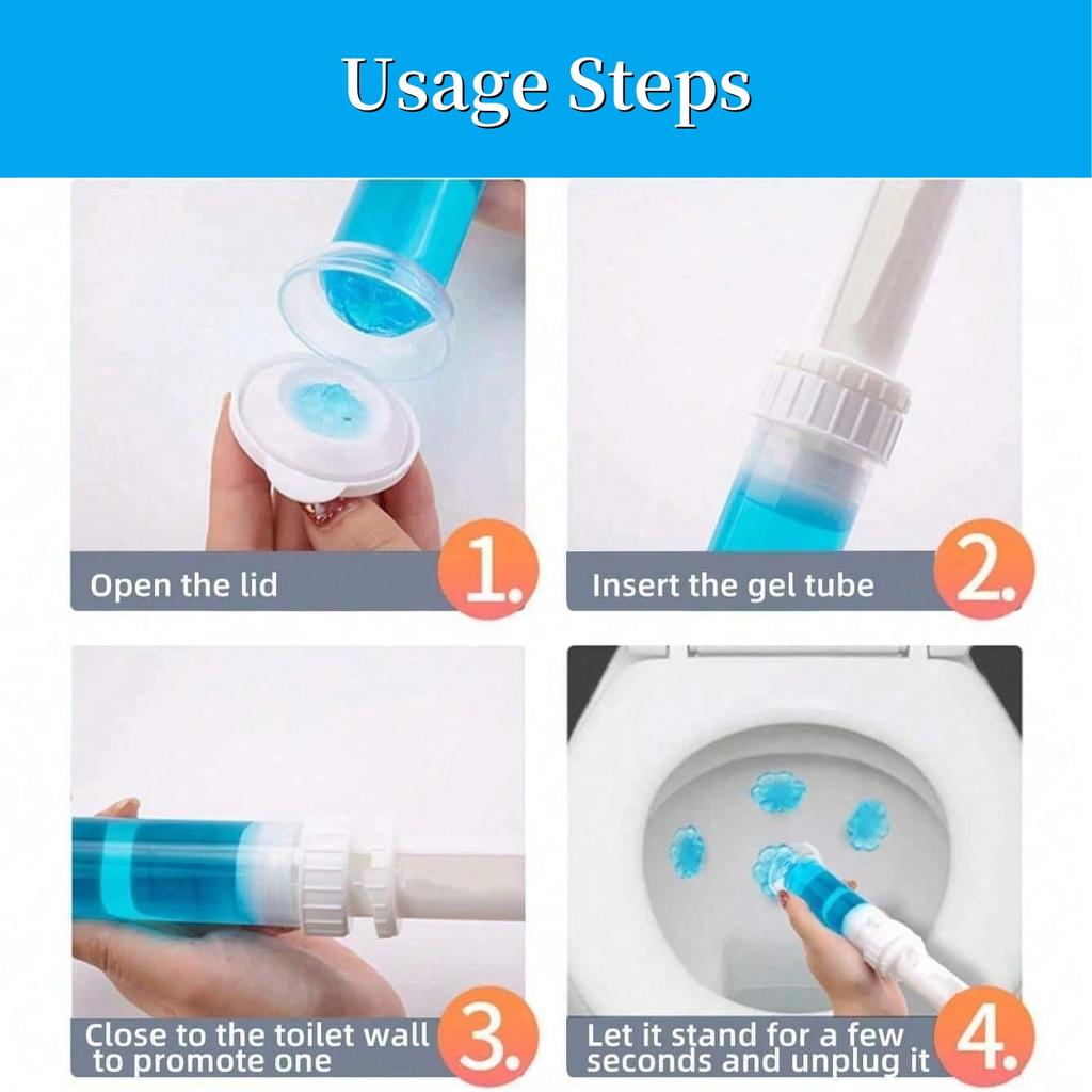 3-teiliges Toilettenreiniger-Gel mit frischen Blumen und aromatischem Abflussreiniger, Lufterfrischer, entfernt Gerüche, Badezimmer-Tools für Zuhause