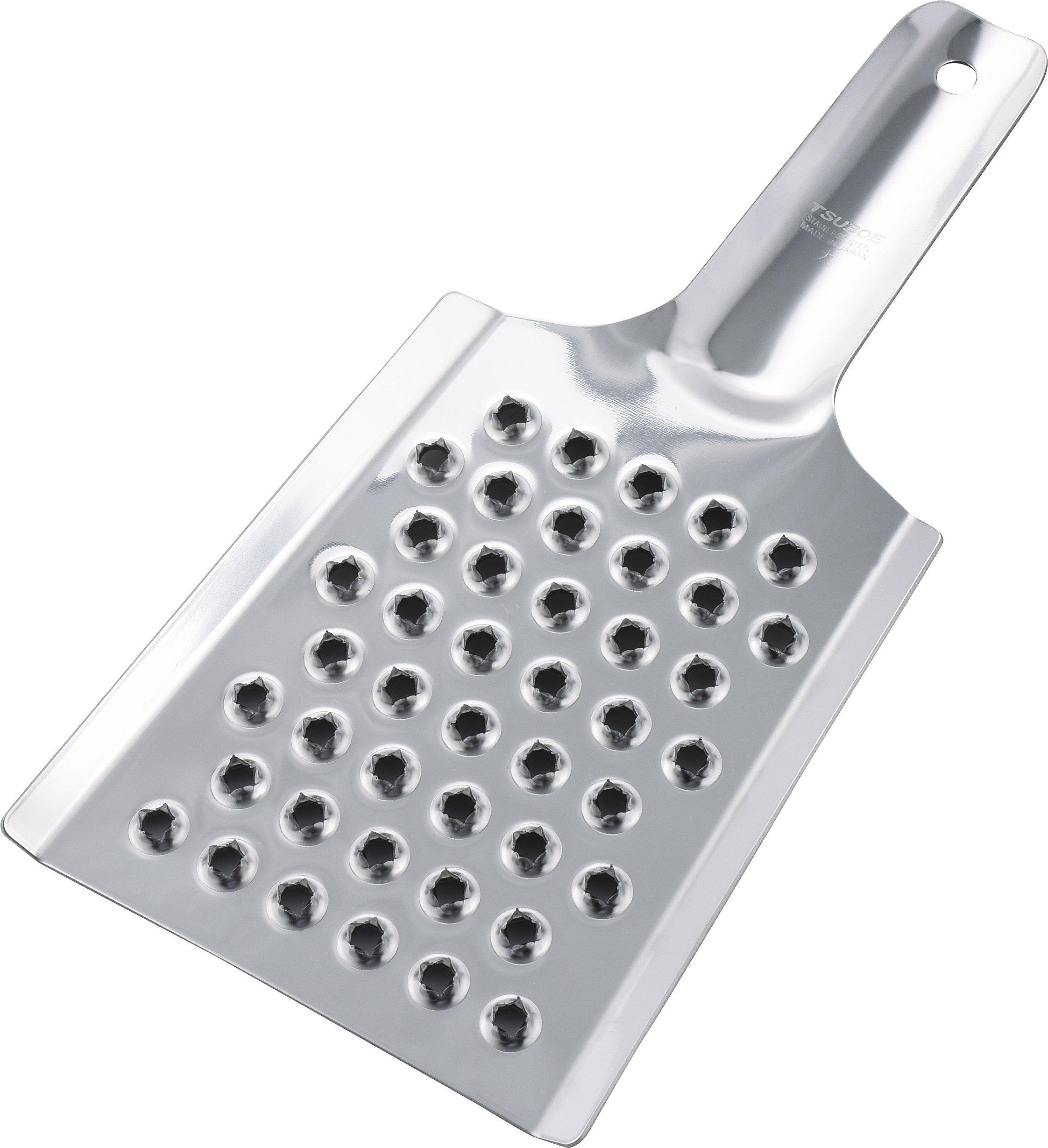 Wahei Freiz Cooking Utensils Daikon Oni Stainless Made in Grater, Oroshi-kin (large size), Steel, Japan, AD-216