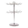 2 Tier Jewelry Organizer Stand with Rotating Features for Accessories