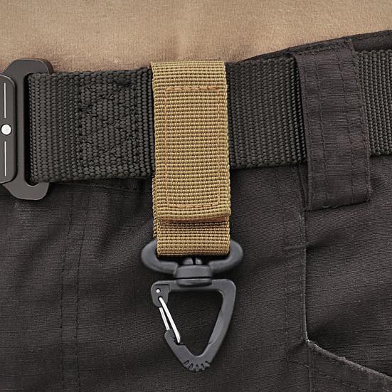 2Pcs Hanging Ring Key Chain 360 Degree Rotation Carabiner D-type Hanging Ring Bag