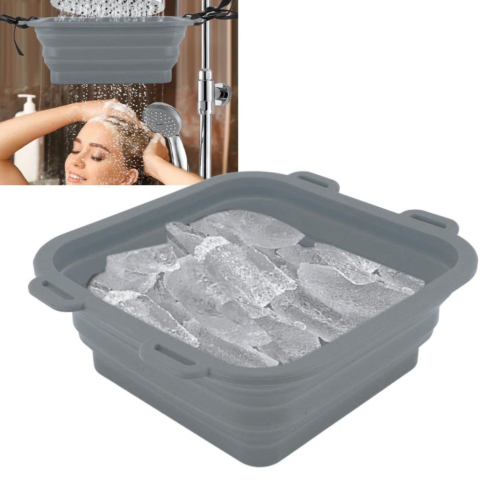 Silicone Ice Bath Tub Fast Cooling Technology Ice Tub Enhanced Bath Bucket  Travel Use
