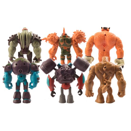 11Pcs Ben 10 Heatblast Humongousaur Rath PVC Action Figures Model Kids Toy