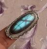 Labradorit Edelstein Ring massiver Stein 925 Sterling Silber blauer Stein Ring für Damen Geschenkidee Edelstein Schmuck ca. 8,5 g