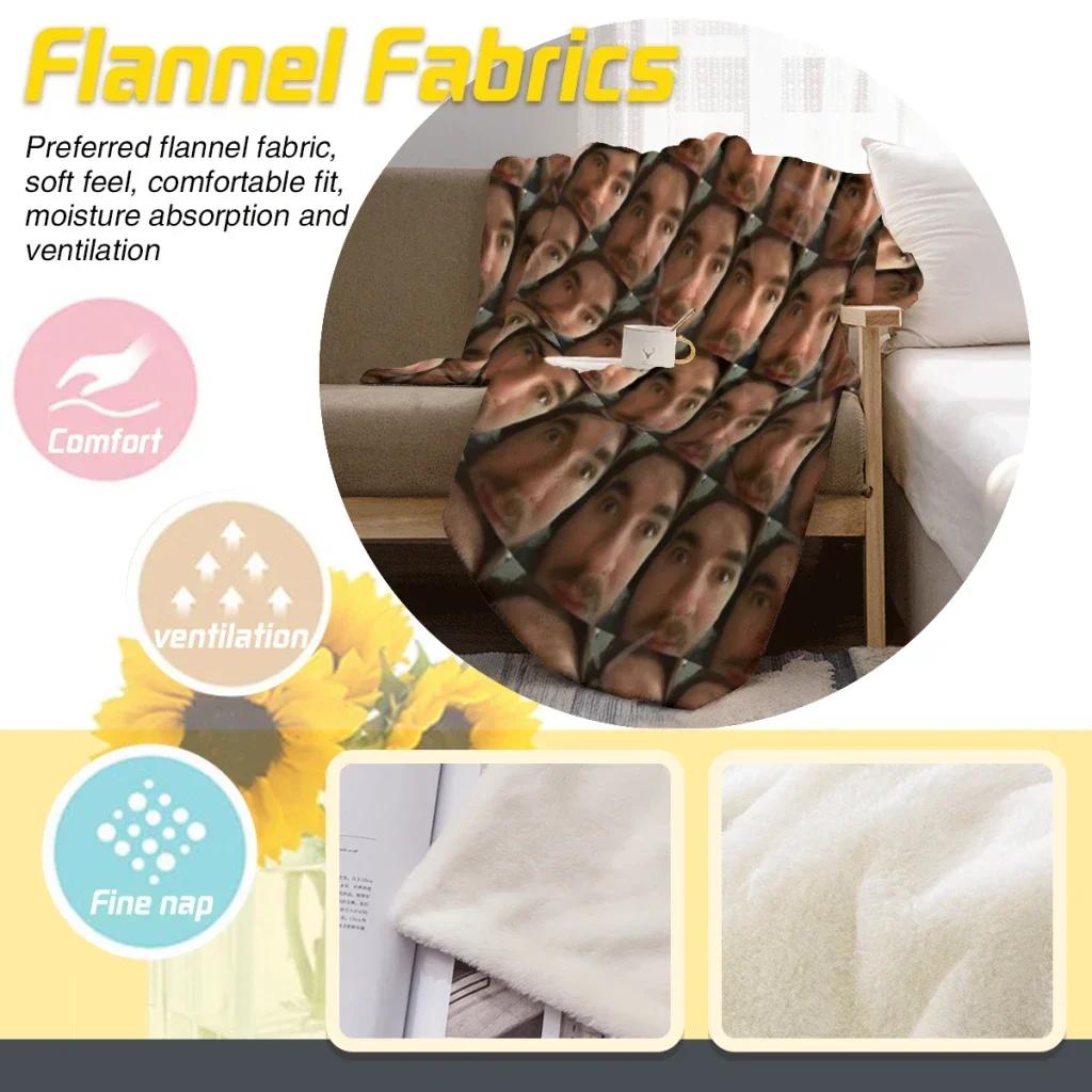 Jschlatt Schlanket Thin Blanket Soft Comforter Sets Throw for Couch Warm Flannel Blankets Bedroom Summer Blanket