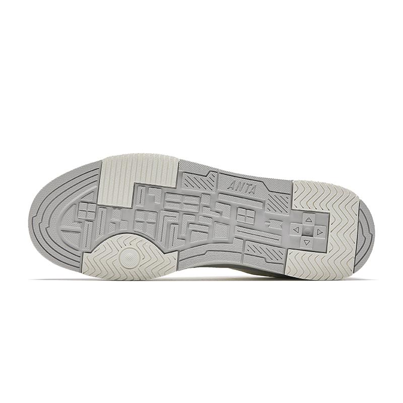 Anta Sports Casual Non-Slip Wear-Resistant Lightweight Low-Top Skate Shoes Men Sneakers White Gray 912518008-4