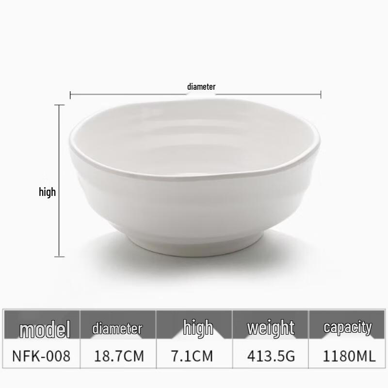 Japanese Style Melamine Noodle Bowl
