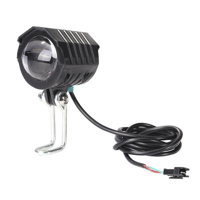 2 em 1 Scooter Horn Farol Durável À Prova D'Água Motocicleta Bicicleta Elétrica Luz Dianteira Lâmpada Scooters Elétricos Acessórios 48-80V