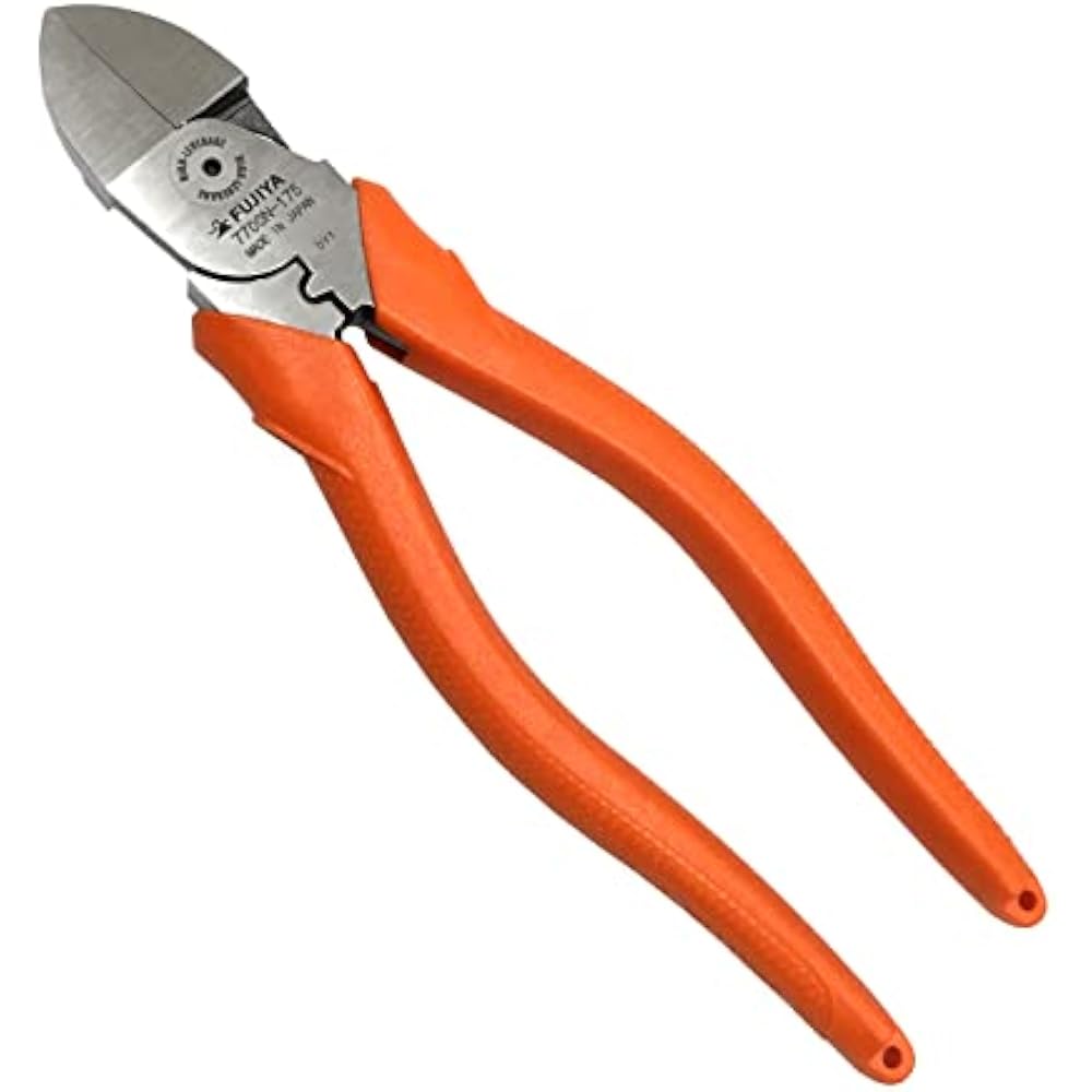 Fujiya (Fujiya) Electrician Master Eccentric Thin Blade Nipper 7700N-175 (VA Line Cutting) Eccent...