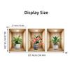3Pcs Watercolor Realistic Potted Flower Plant Wall Stickers Removable For Bedroom Living Room Nursery Decoration Wall Decals