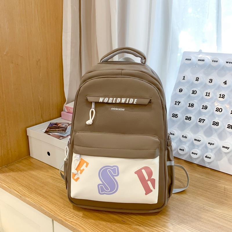New girl cute backpack junior high school student small backpack college student backpack large capacity schoolbag
