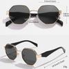Polygon Metal Sunglasses Women Vintage Frames For Female Sun Glasses Luxury Brand Design Punk Eyeglasses Driving Shades UV400
