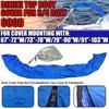 3Bow 4Bow Bimini Top Boot Cover 600D No Frame Yacht Boat Cover With Zipper Anti UV Waterproof Dustproof Cover Marine Accessories