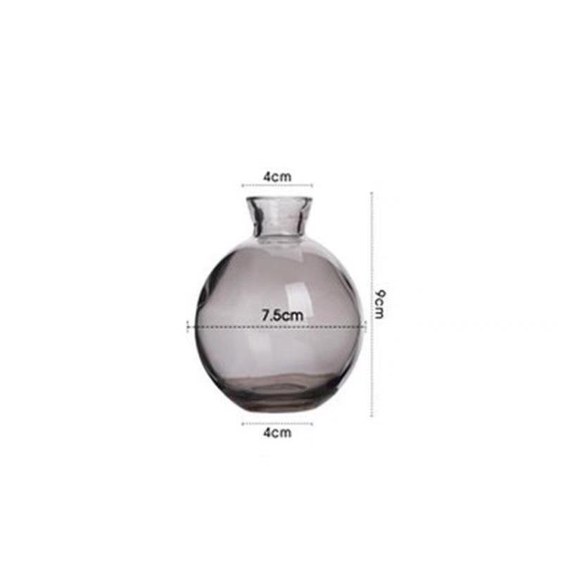 Elegant Transparent Mini Vase Set for Fresh Flowers, Craft Ornaments for Living Room Décor