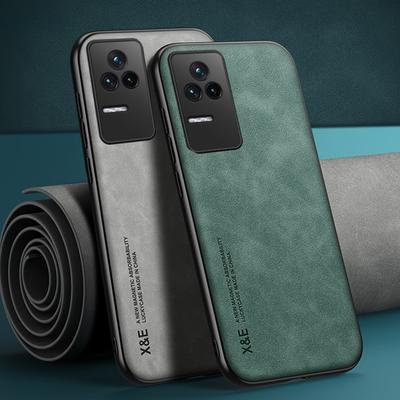 Voor POCO F4 Case Coque Funda Auto Magnetische Houder Back Cover voor POCO F4 GT Shockproof Leather Case voor POCO F4 F4 GT
