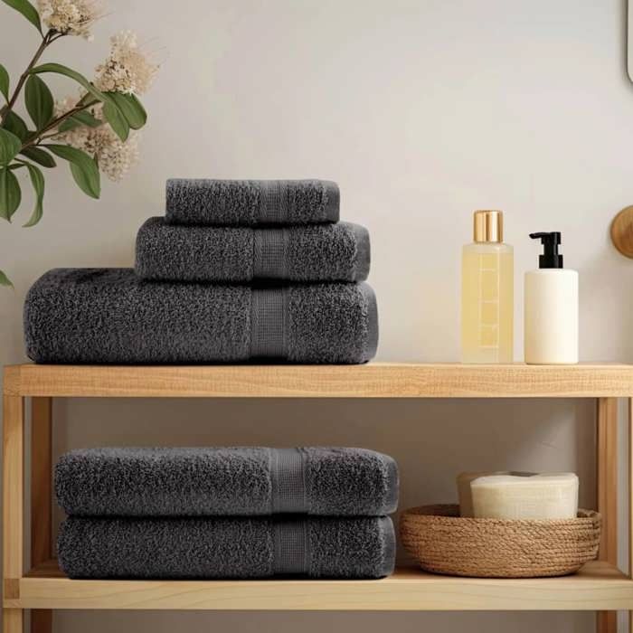 VidaXL Serviettes de Sauna de Qualité Supérieure 25 pcs, Paréos de Sauna, Draps de Bain, Serviettes de Douche Salle de Bain 137171