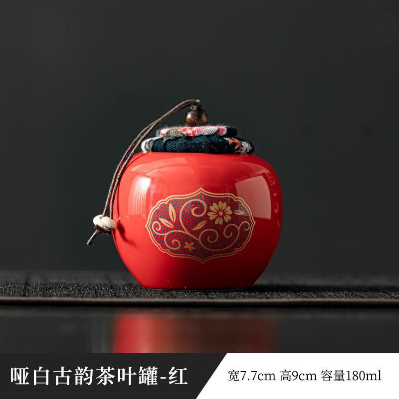 Keramiska teburkar Kreativ förvaringsburk med lock Hushållsdekoration Förseglade Fuktsäkra Godis Te Förseglade Burkar Köksartiklar