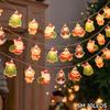Christmas LED Light Decorations Santa Claus Snowman Christmas Tree Light Strings Festival Lanterns Gift Party Indoor Outdoor Festive Atmosphere